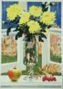 "The yellow chrysanthemums", lithography